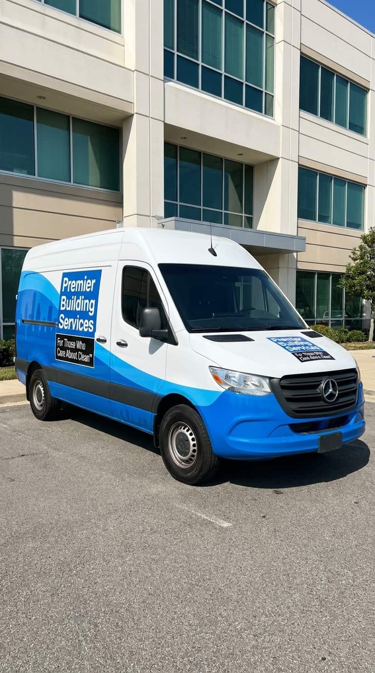 Premier Building Services van